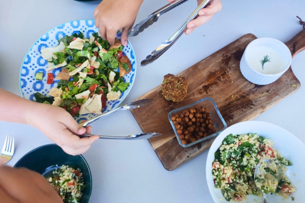 Middle Eastern shared lunchbox from Nashville State School, QLD