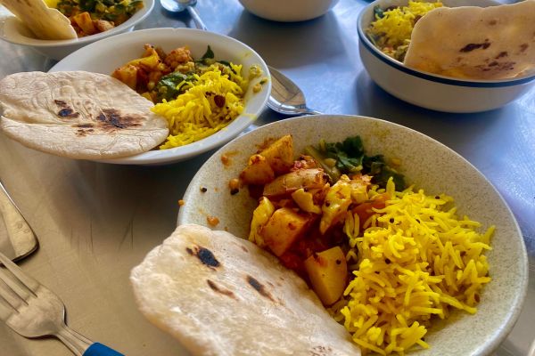 At Moruya Public School, students prepared aloo gobi, dahl, flat breads, coconut ladoo, yellow rice and papadums.