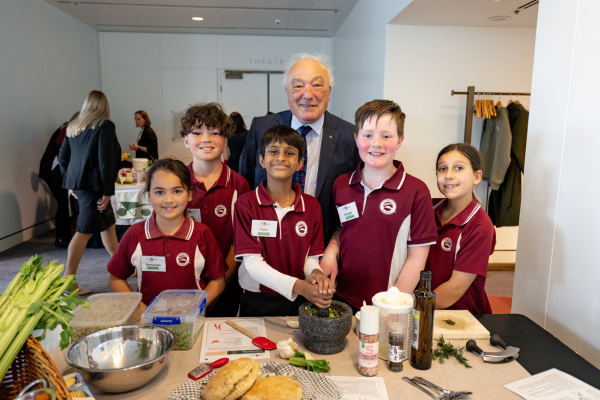 Namadgi School students with Dr Mike Freelander