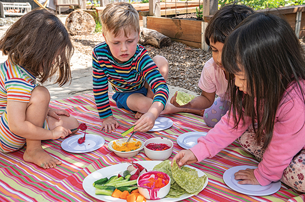 Kitchen Garden Program Early Childhood picnic